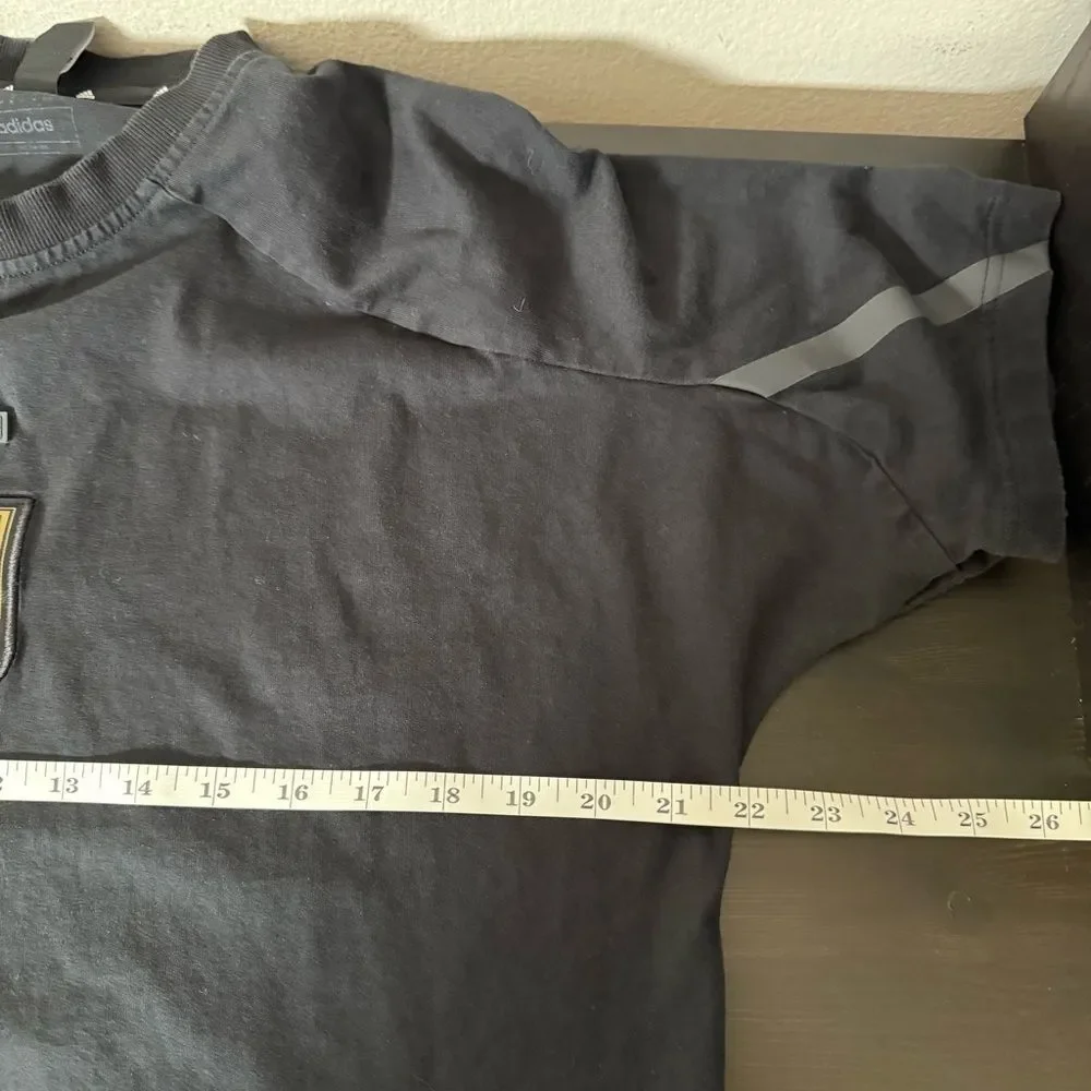 Adidas LA Los Angeles Football Club LAFC T-Shirt Soccer Black Mens Sz M Cotton